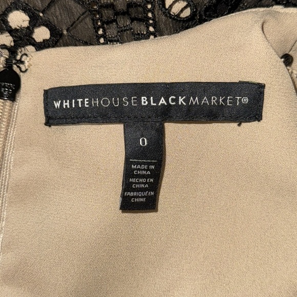 White House Black Market Eyelet Maxi Dress with Slit - Picture 9 of 11